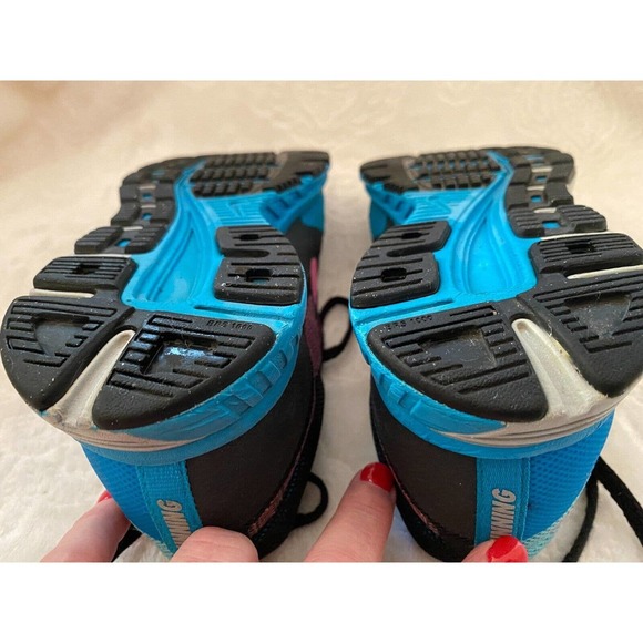 Womens Nike Running Shoes 7.5 Zoom Fly 2 Blue Black Pink - Picture 7 of 9